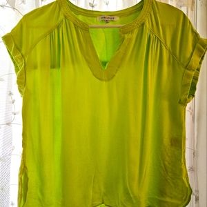 Lime green top